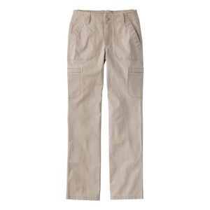 LL Bean 207 Vintage Cotton Canvas Pant MidRise Straight Leg Cargo River Rock NWT